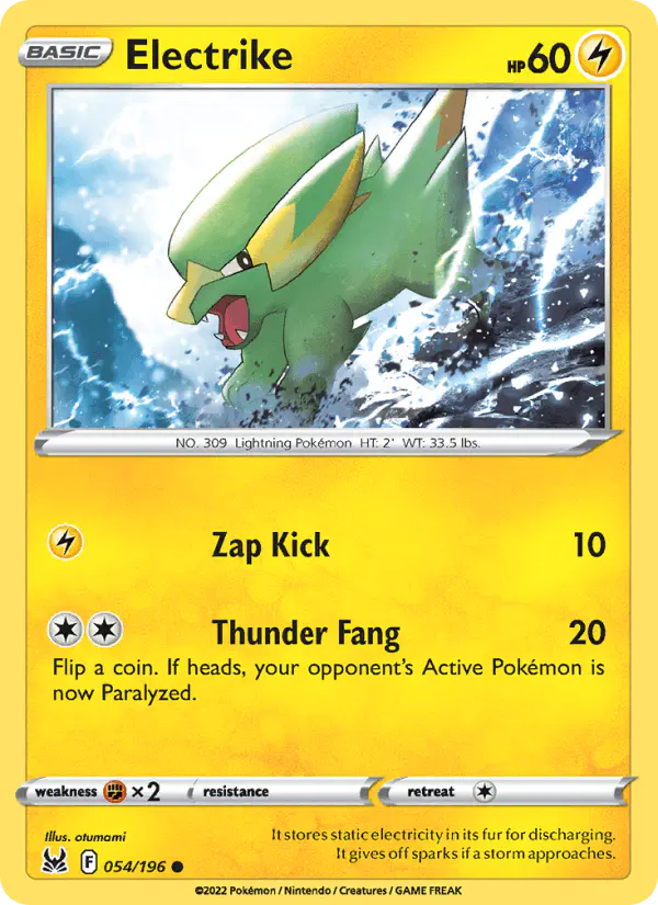 Carta Electrike 054/196 de Lost Origin