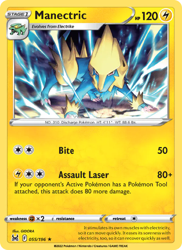 Carta Manectric 055/196 de Lost Origin