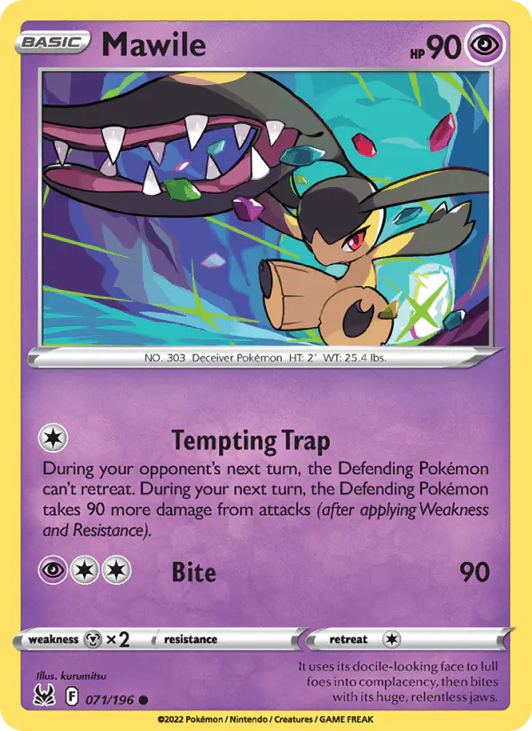 Carta Mawile 071/196 de Lost Origin