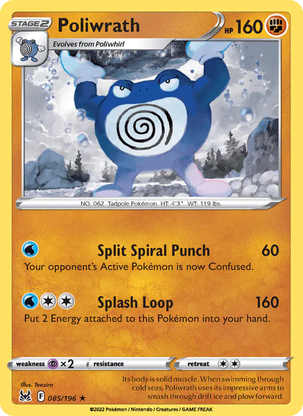 Carta Poliwrath 085/196 de Lost Origin