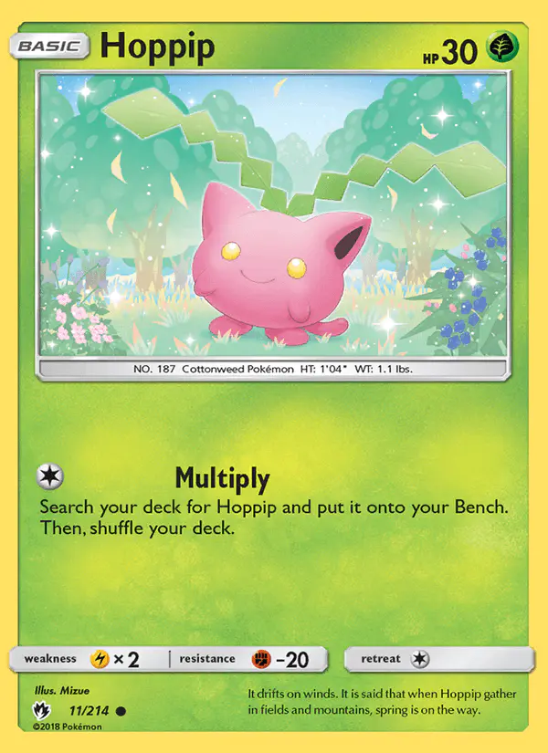 Carta Hoppip 11/214 de Lost Thunder