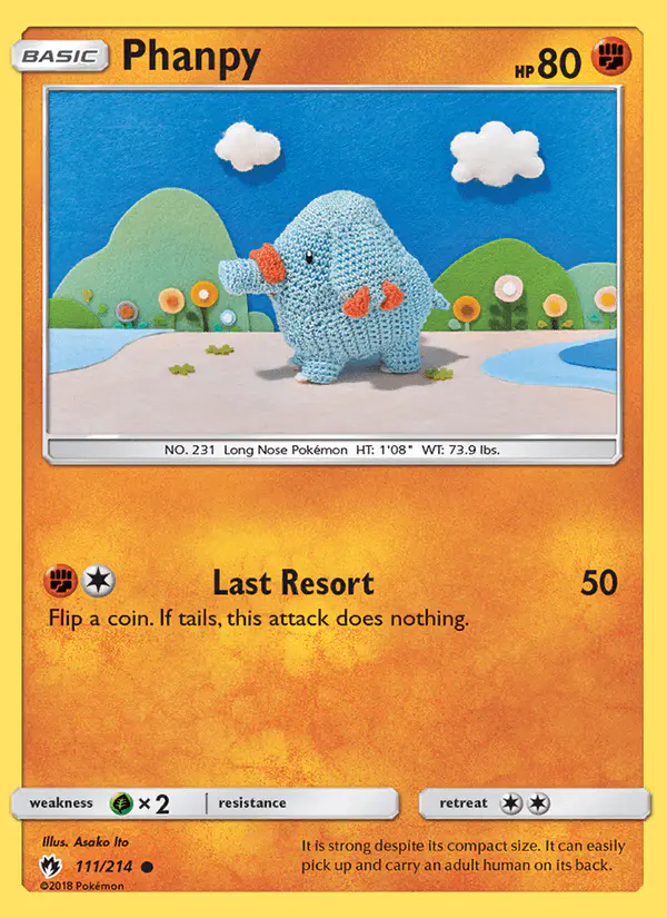 Carta Phanpy 111/214 de Lost Thunder