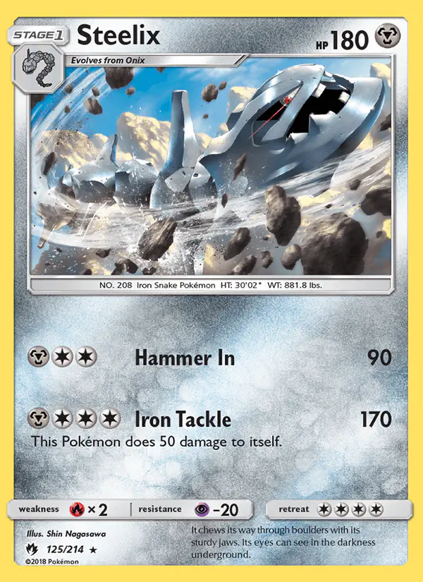 Carta Steelix 125/214 de Lost Thunder