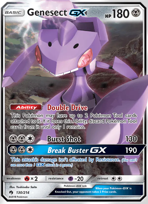 Carta Genesect GX 130/214 de Lost Thunder
