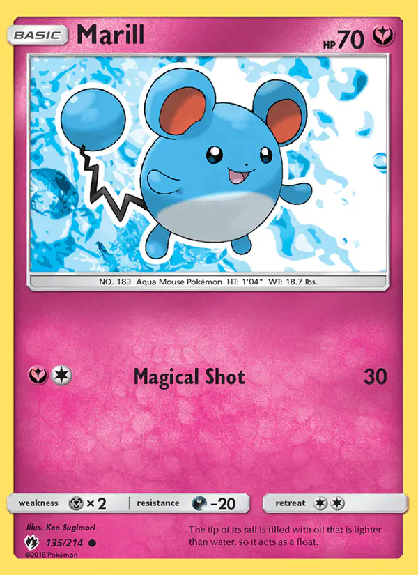 Carta Marill 135/214 de Lost Thunder