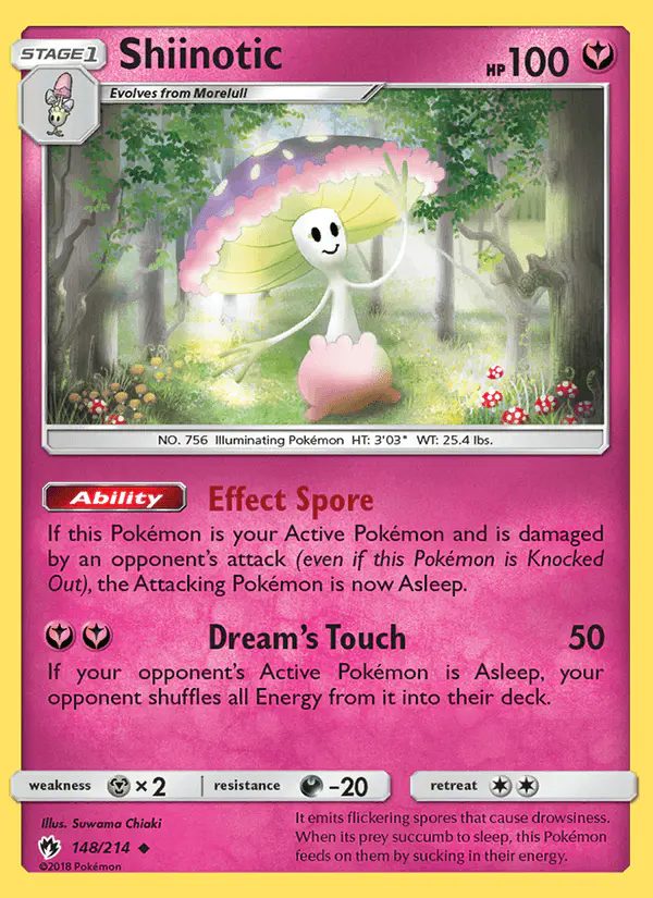 Carta Shiinotic 148/214 de Lost Thunder
