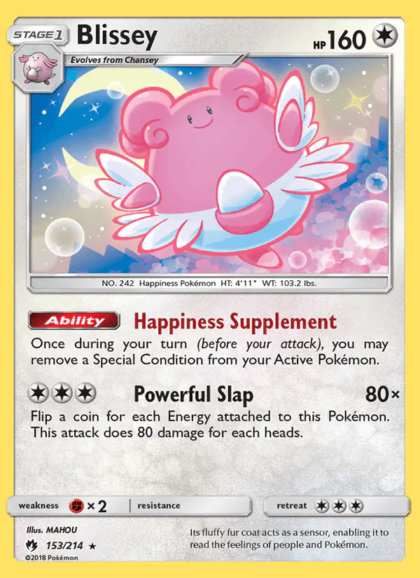 Carta Blissey 153/214 de Lost Thunder