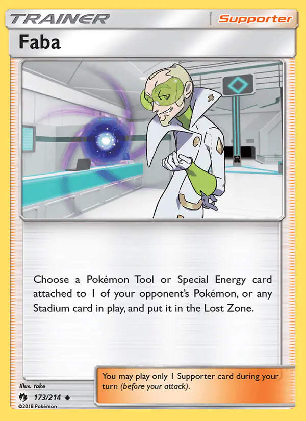 Carta Faba 173/214 de Lost Thunder
