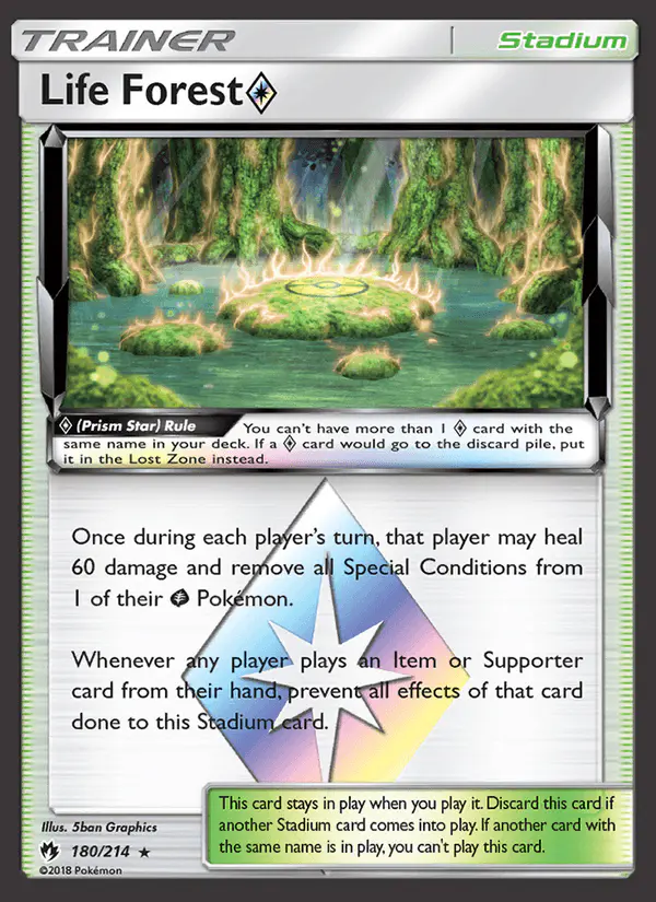 Carta Life Forest ◇ 180/214 de Lost Thunder