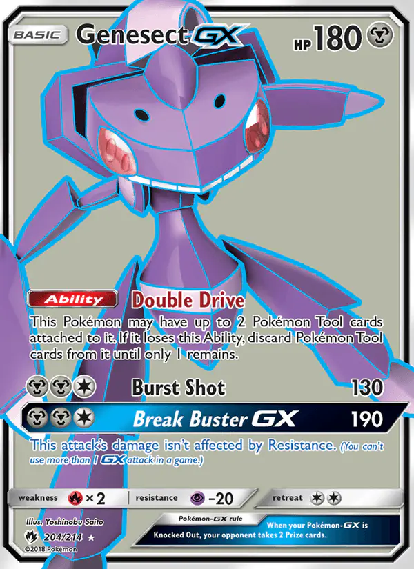 Carta Genesect GX 204/214 de Lost Thunder
