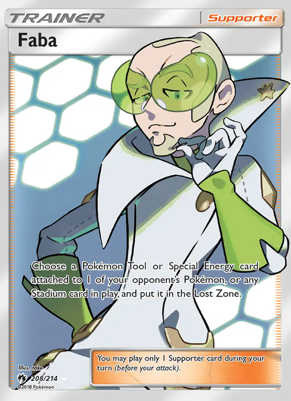 Carta Faba 208/214 de Lost Thunder