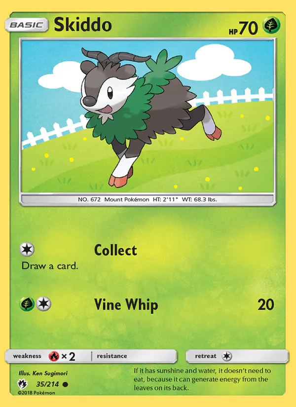 Carta Skiddo 35/214 de Lost Thunder