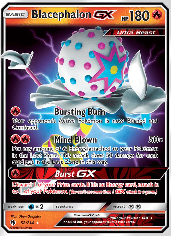 Carta Blacephalon GX 52/214 de Lost Thunder