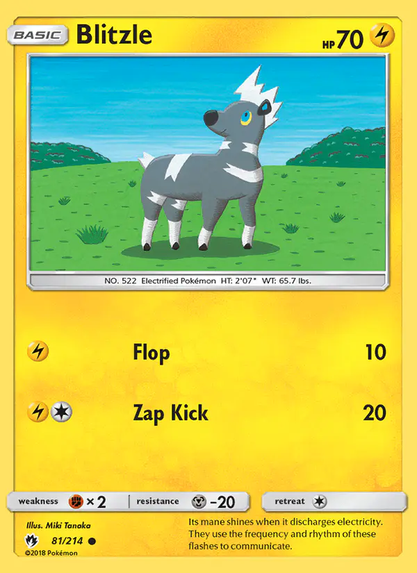 Carta Blitzle 81/214 de Lost Thunder