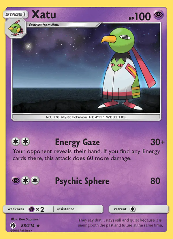 Carta Xatu 88/214 de Lost Thunder
