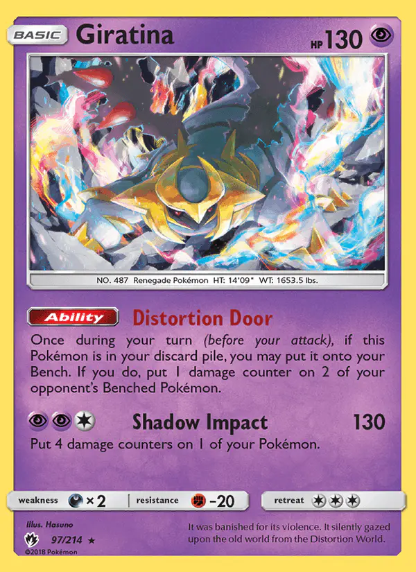 Carta Giratina 97/214 de Lost Thunder