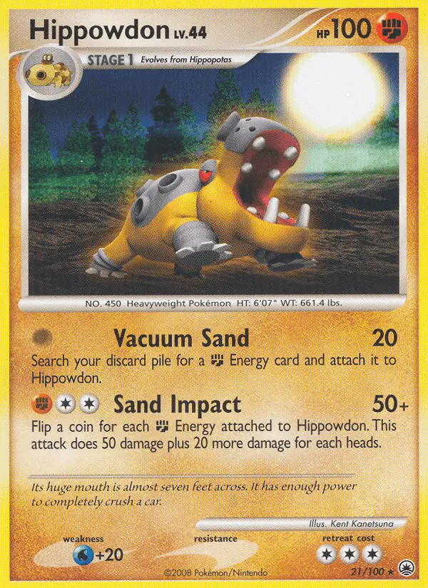 Carta Hippowdon 21/100 de Majestic Dawn