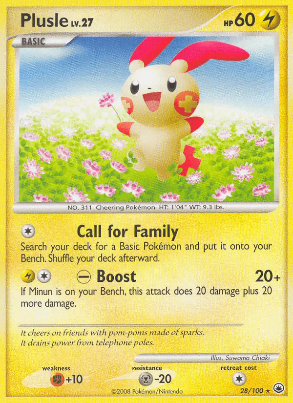 Carta Plusle 28/100 de Majestic Dawn