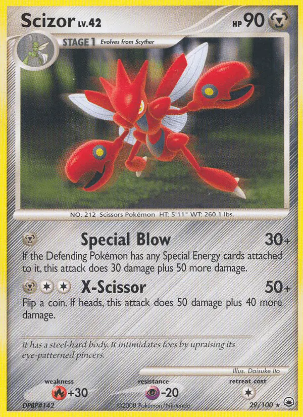 Carta Scizor 29/100 de Majestic Dawn