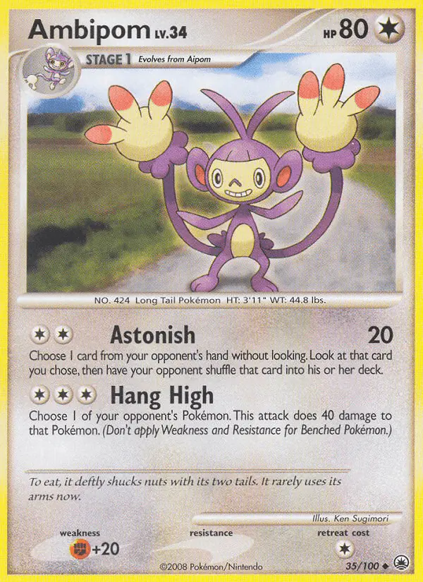 Carta Ambipom 35/100 de Majestic Dawn