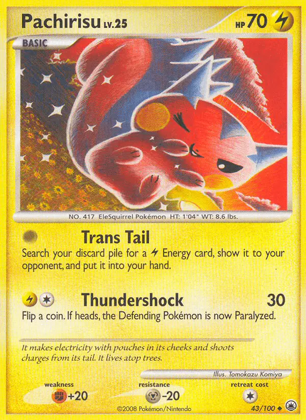 Carta Pachirisu 43/100 de Majestic Dawn