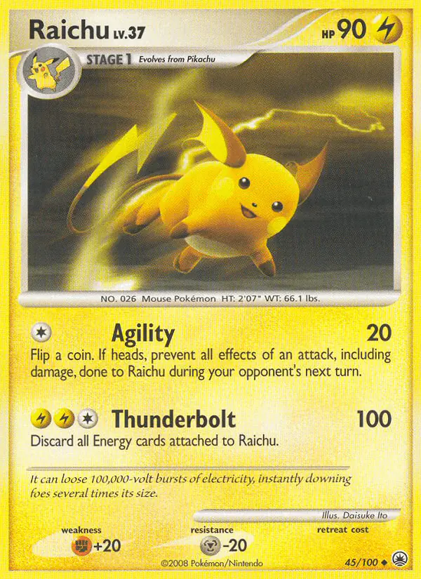 Carta Raichu 45/100 de Majestic Dawn