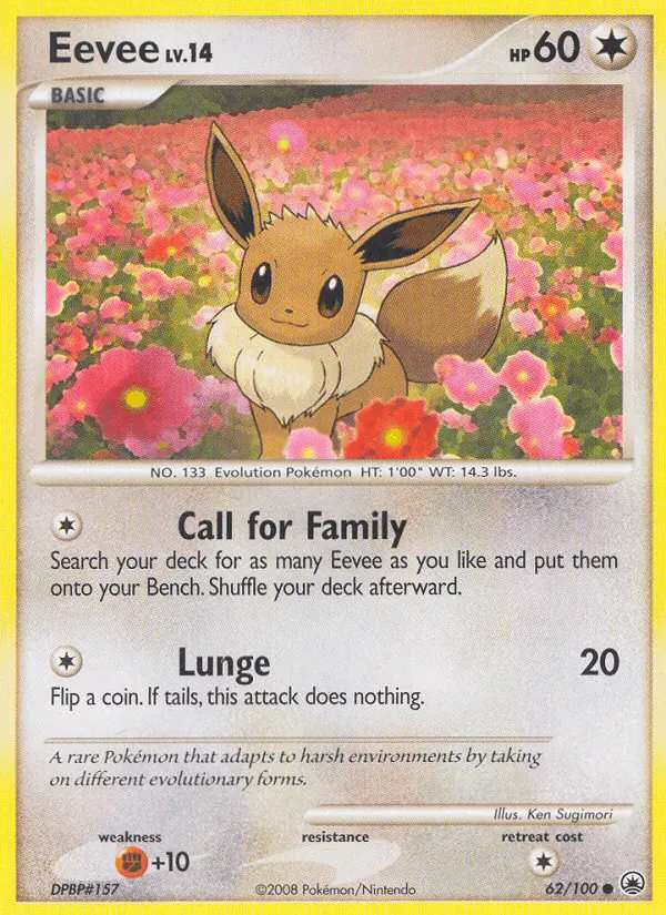 Carta Eevee 62/100 de Majestic Dawn