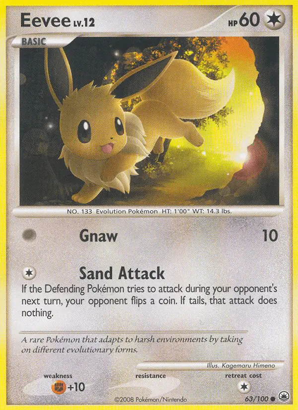 Carta Eevee 63/100 de Majestic Dawn