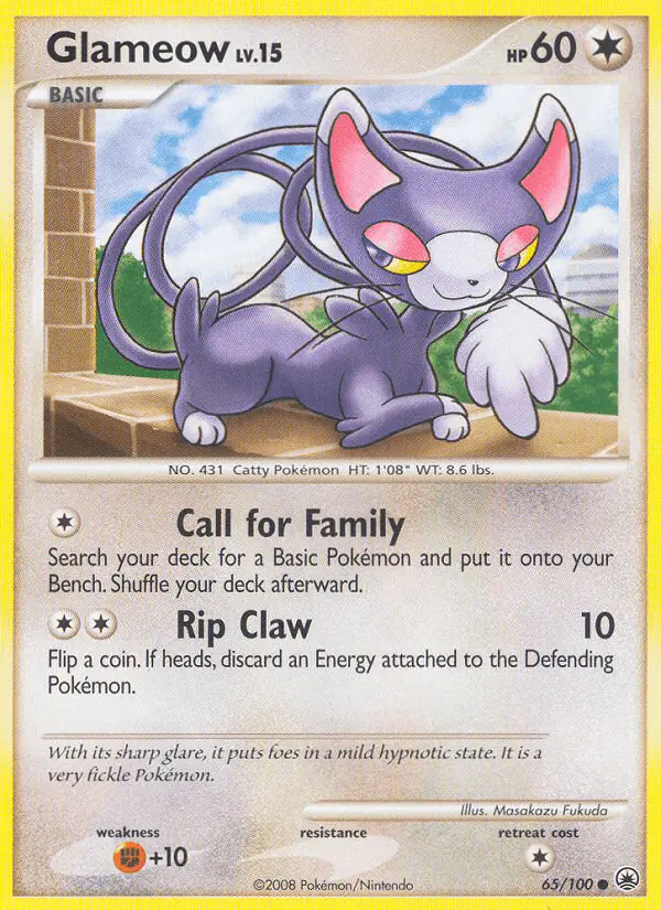 Carta Glameow 65/100 de Majestic Dawn