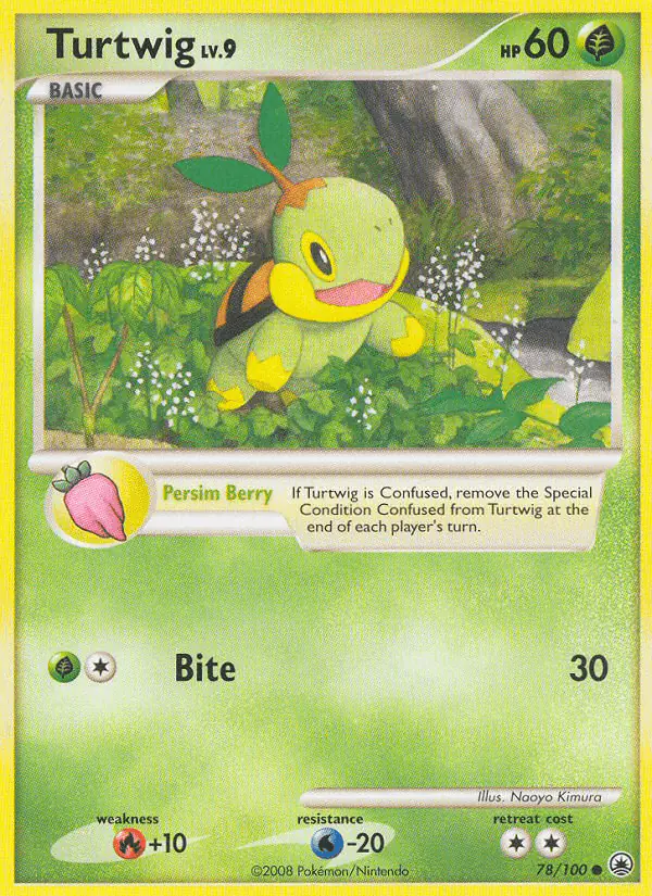 Carta Turtwig 78/100 de Majestic Dawn