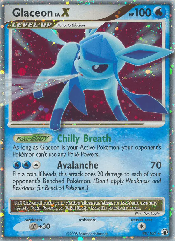 Carta Glaceon 98/100 de Majestic Dawn
