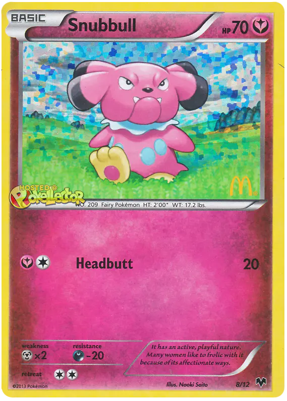 Carta Snubbull 8/12 de McDonald's Collection 2014