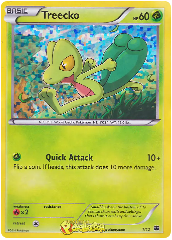 Carta Treecko 1/12 de McDonald's Collection 2015