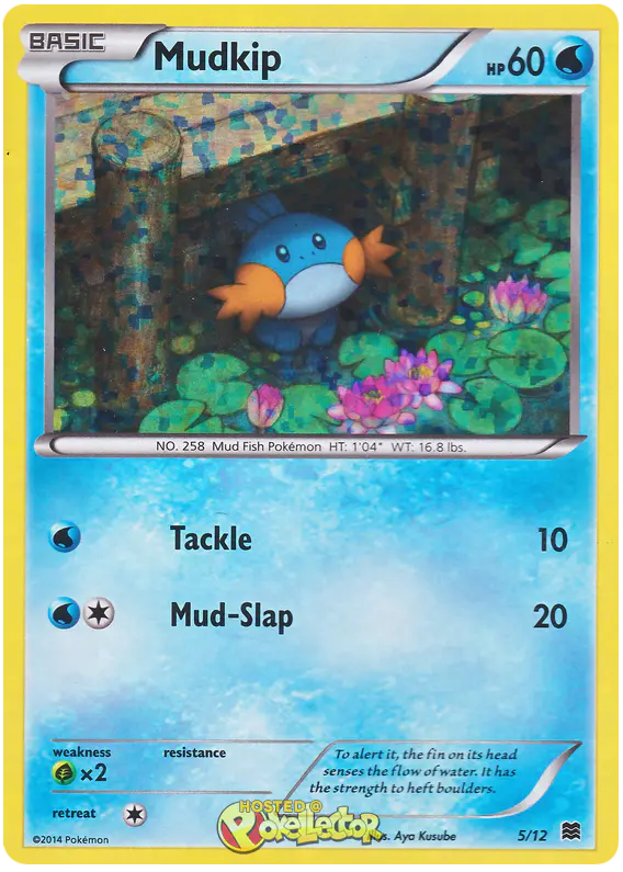 Carta Mudkip 5/12 de McDonald's Collection 2015