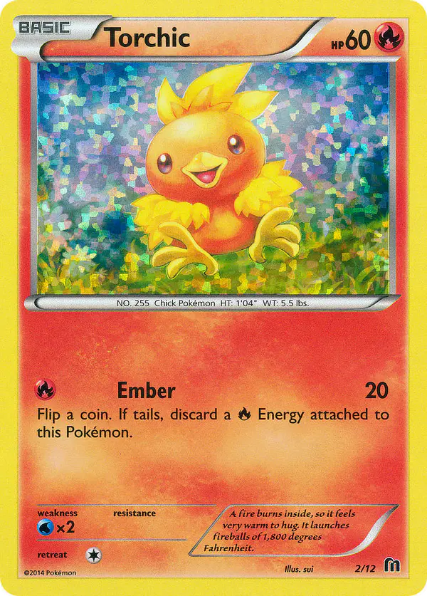 Carta Torchic 2/12 de McDonald's Collection 2016