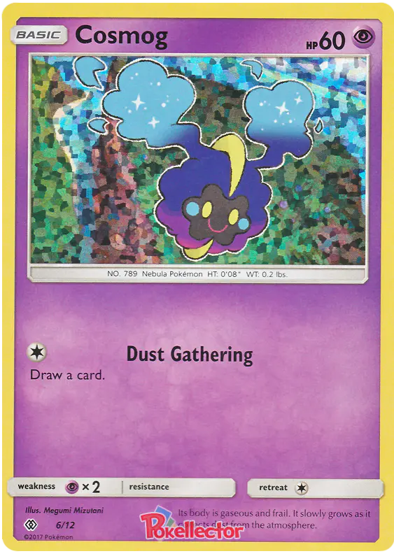 Carta Cosmog 6/12 de McDonald's Collection 2017
