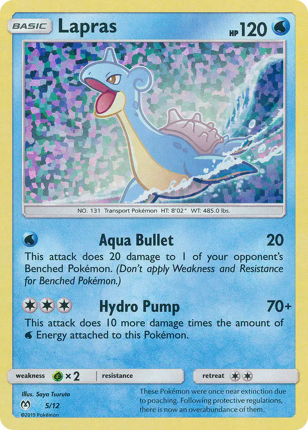 Carta Lapras 5/12 de McDonald's Collection 2019