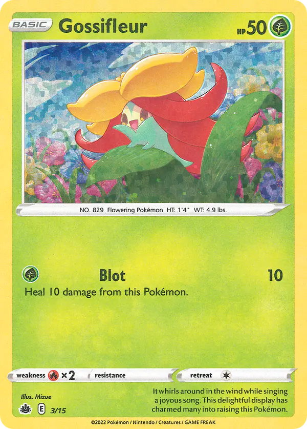 Carta Gossifleur 3/15 de McDonald's Collection 2022