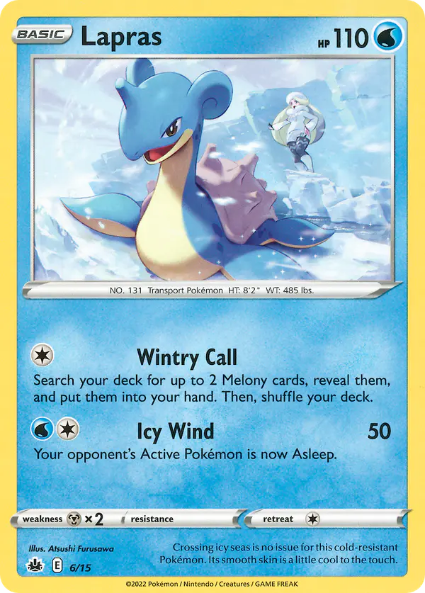 Carta Lapras 6/15 de McDonald's Collection 2022