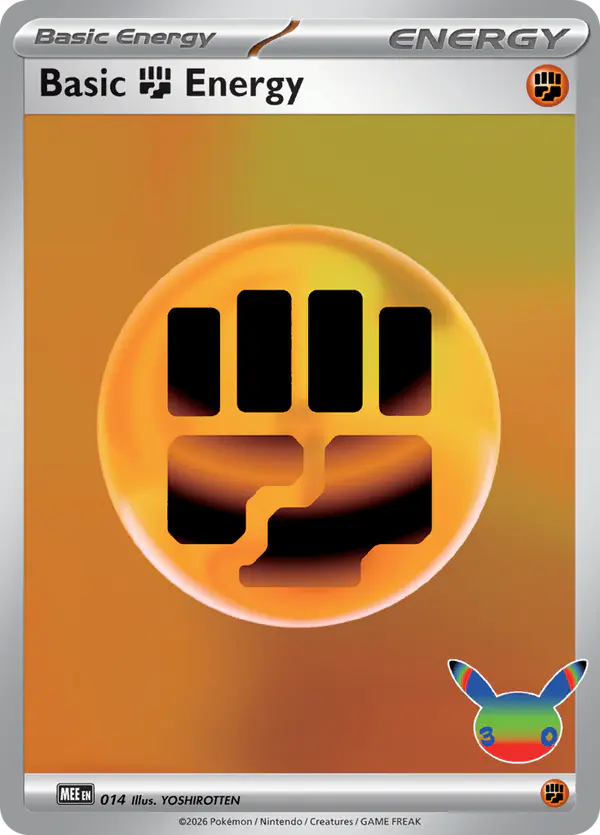 Carta Basic Fighting Energy 014/016 de Mega Evolution Energy