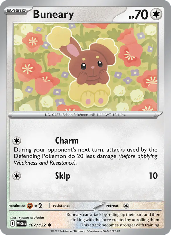 Carta Buneary 107/132 de Mega Evolution