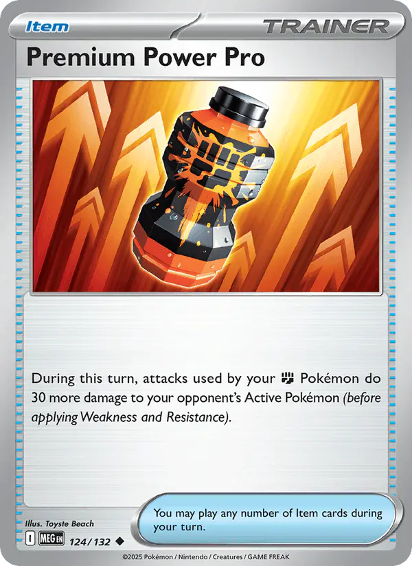 Carta Premium Power Pro 124/132 de Mega Evolution