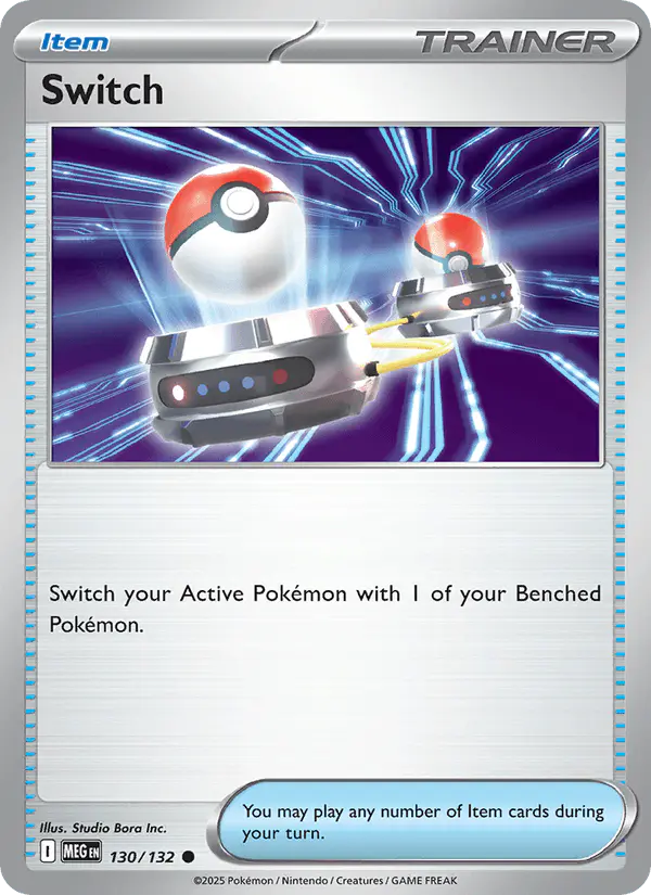 Carta Switch 130/132 de Mega Evolution