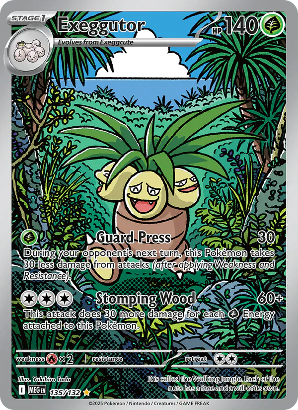 Carta Exeggutor 135/132 de Mega Evolution
