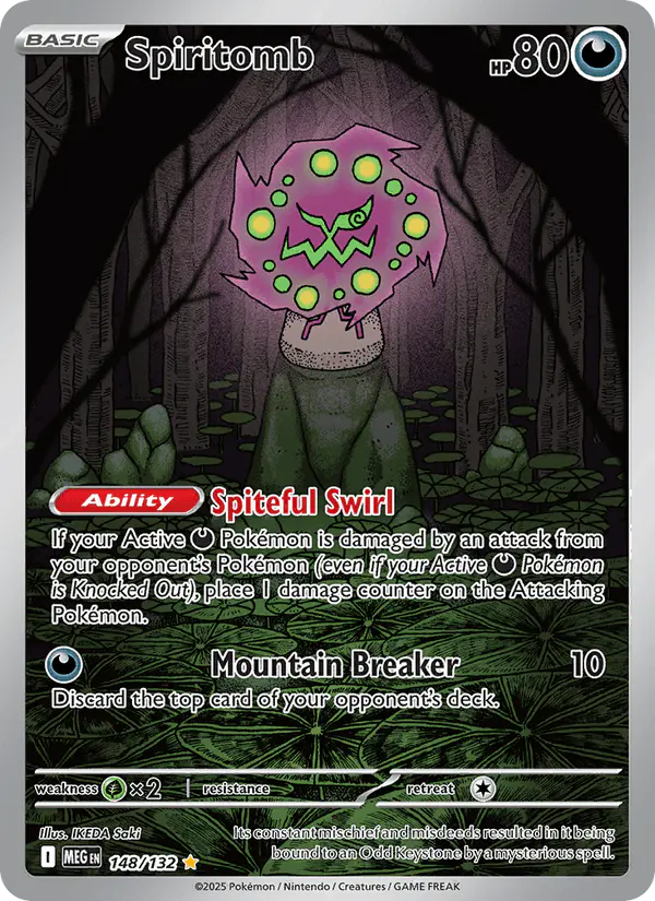 Carta Spiritomb 148/132 de Mega Evolution