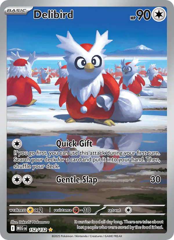 Carta Delibird 152/132 de Mega Evolution