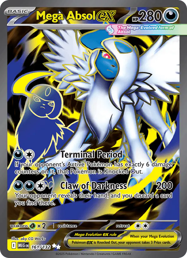 Carta Mega Absol ex 161/132 de Mega Evolution