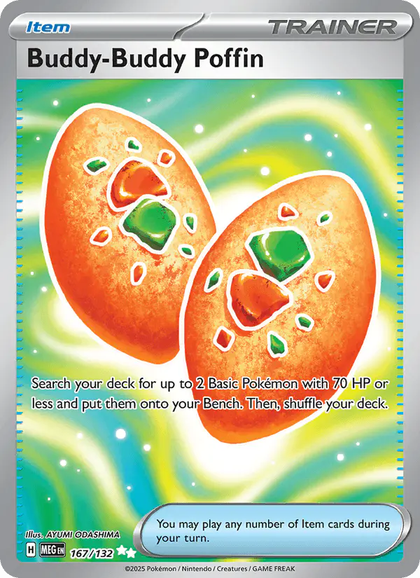 Carta Buddy-Buddy Poffin 167/132 de Mega Evolution