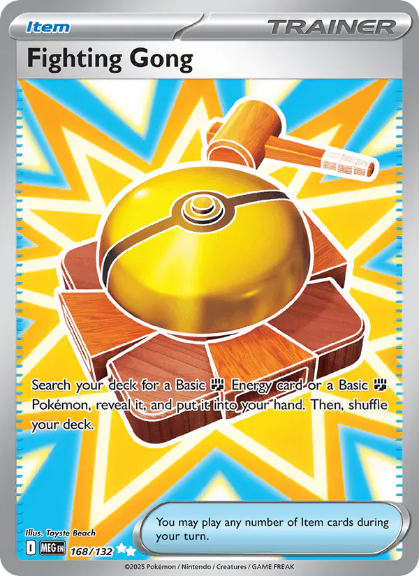 Carta Fighting Gong 168/132 de Mega Evolution
