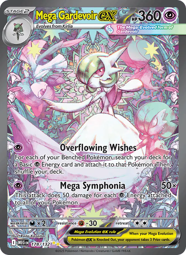 Carta Mega Gardevoir ex 178/132 de Mega Evolution